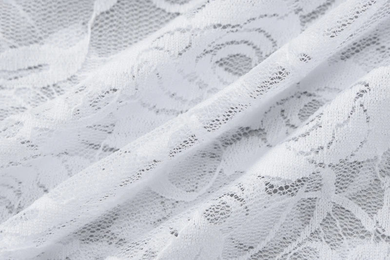 Mesh Floral Print Deep V Neck Lace Up Mini Dress See Through