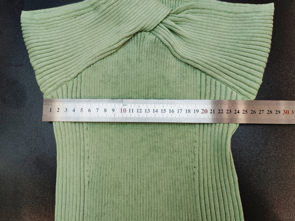 One Shoulder Bodycon Dress For Women Knitted Black Sundress