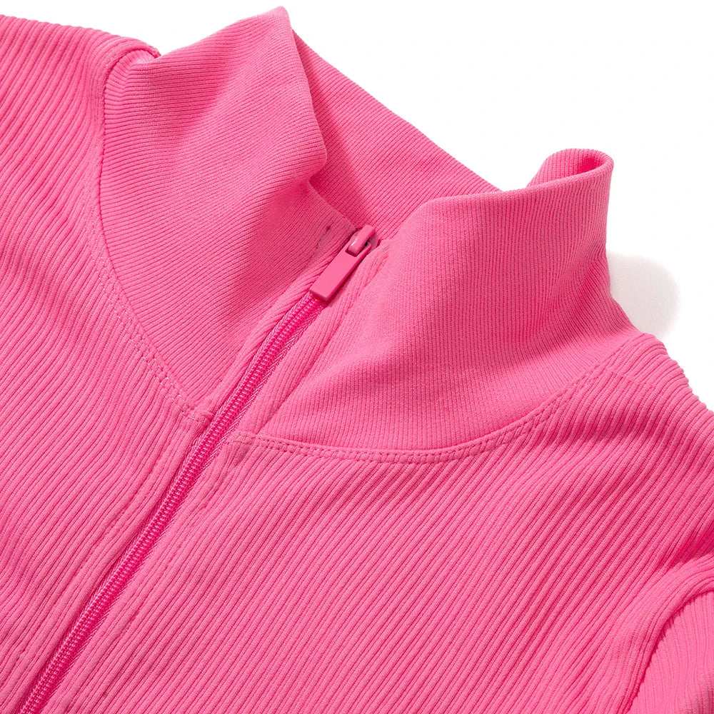 Women's Bodycon Jumpsuit Casual Fitness Rompers with Zipper Slim Fit Bodysuit Streetwear Activewear for Autumn and Winter