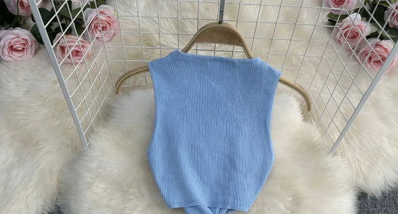 Knot Hollow Out Waist Knitted Bodycon Maxi Dress For Women