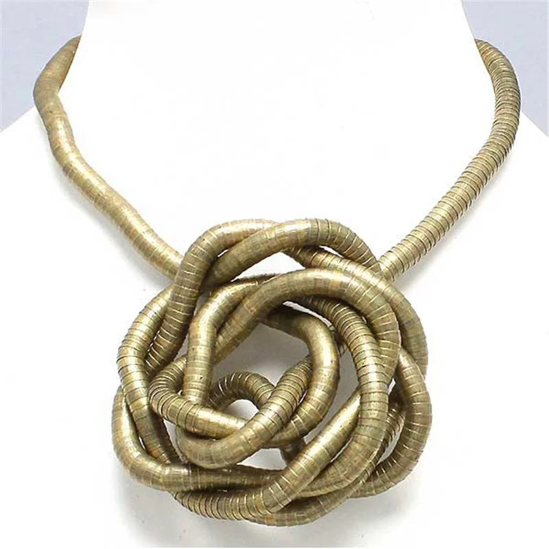 5mm 90cm Iron Flexible Twisted Snake Chain Necklace in 12 Vibrant Colors