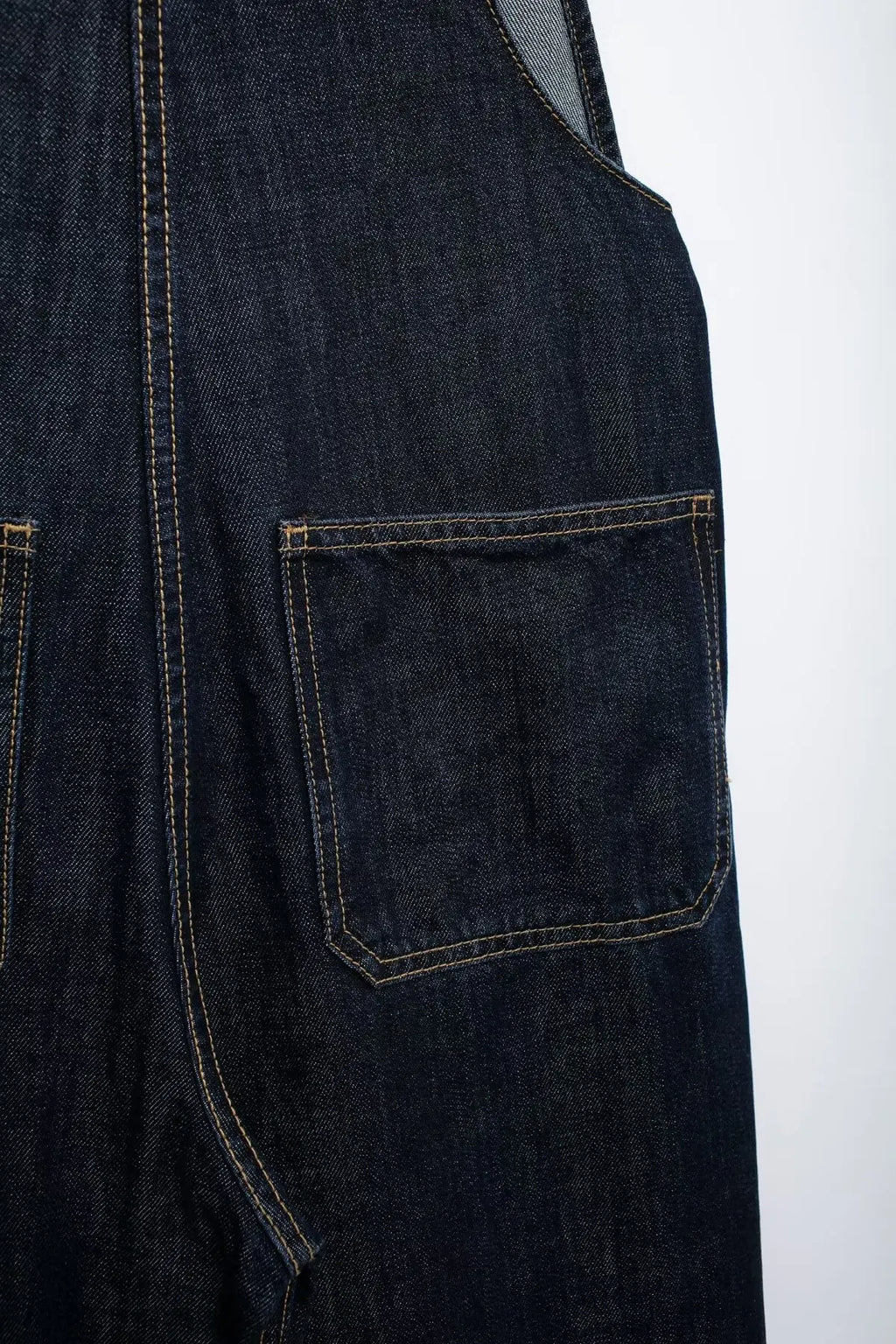 Chic French-Inspired Long Denim Overalls for Women Simple Versatile Age-Defying Autumn Outfit