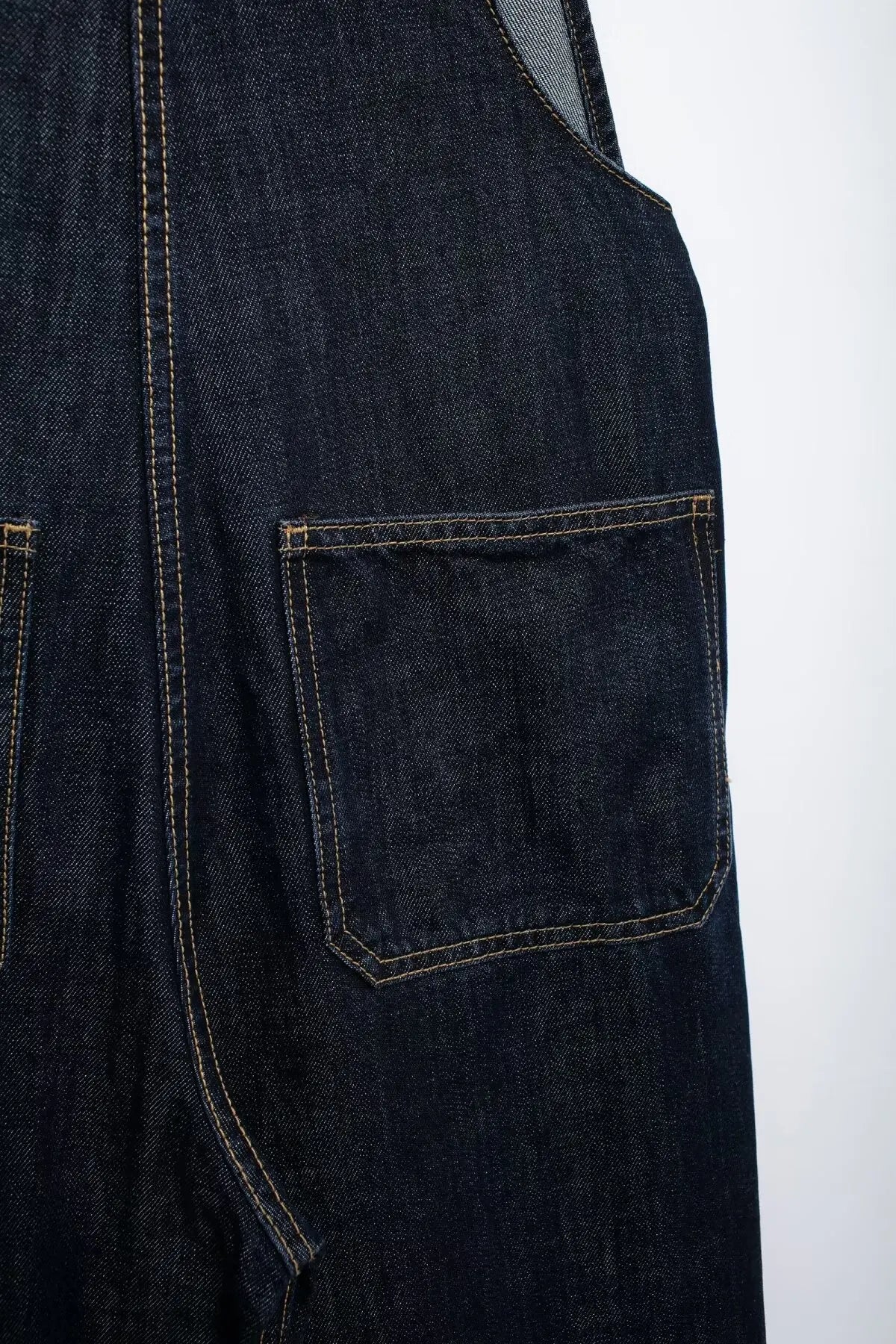 Chic French-Inspired Long Denim Overalls for Women Simple Versatile Age-Defying Autumn Outfit