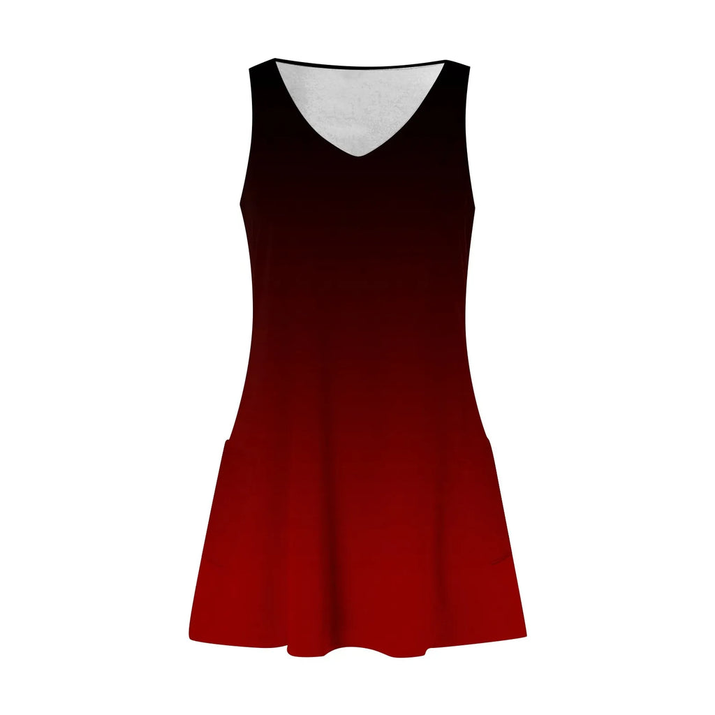 Boho Floral Sundress With Pockets For Women Tank Dress