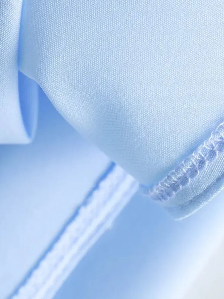 Green Embroidery Shirt Dress With Cuffed Sleeves Split Hem