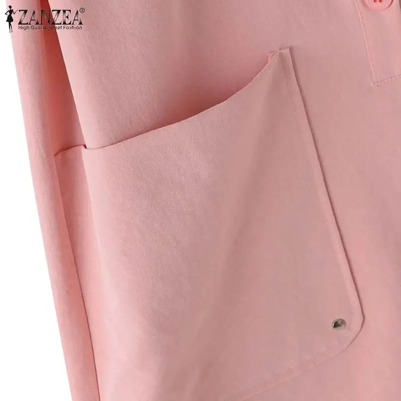 Korean Style Cargo Sundress With Pockets Knee Length