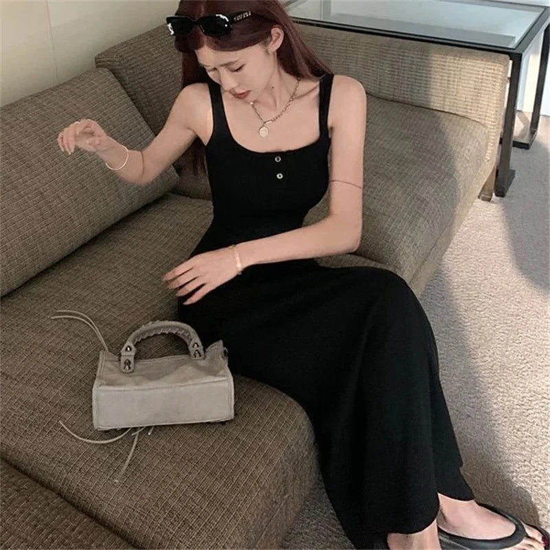 Bodycon Dress Spaghetti Strap Pleated For Women Spring