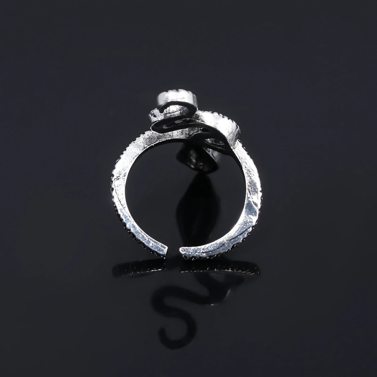 Dark Souls Adjustable Gemstone Ring Chrysanthemum Design for Cosplay Jewelry Accessories