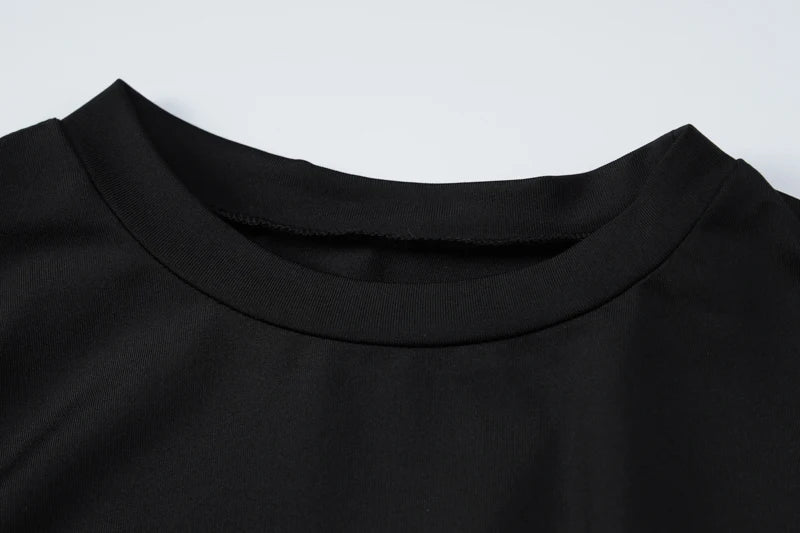 Black Long Sleeve Bodycon Dress Ankle Length Party Wear