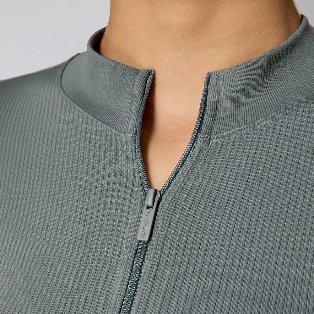 Bodycon Slim Fit Zipper Jumpsuit for Women Casual Brown Fitness Romper Streetwear Playsuit Overall