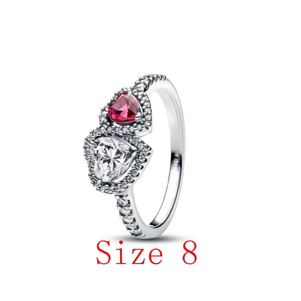 Valentine's Day Red Apple Dangle Charm Bead in 925 Sterling Silver for Women's Heart Bracelet Jewelry