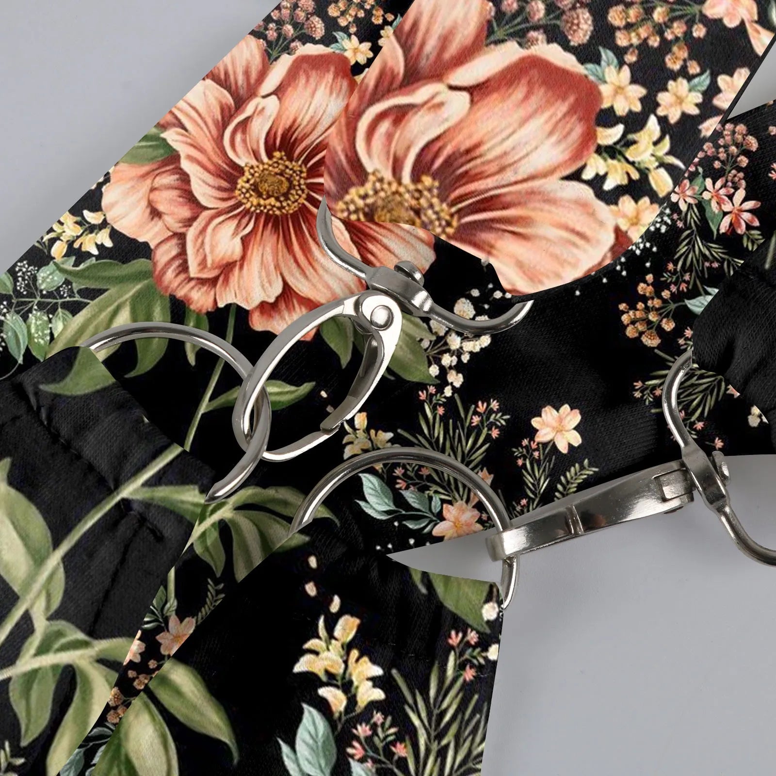 Wide Leg Sleeveless Overalls for Women Casual Loose Fit Jumpsuit with Retro Print Metal Buttons Long Pants Romper with Functional Pockets