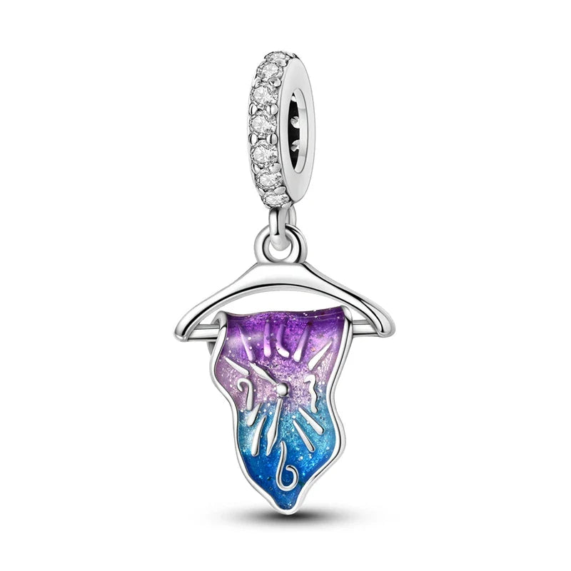 Underwater World 925 Sterling Silver Ocean Animal Pendant for DIY Bracelet or Necklace
