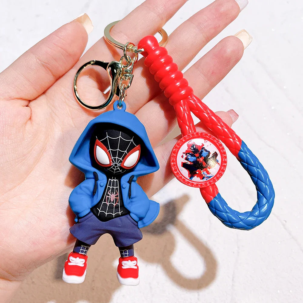 Spider-Man Keychain Cartoon Comics Pendant Jewelry Gift for Friends