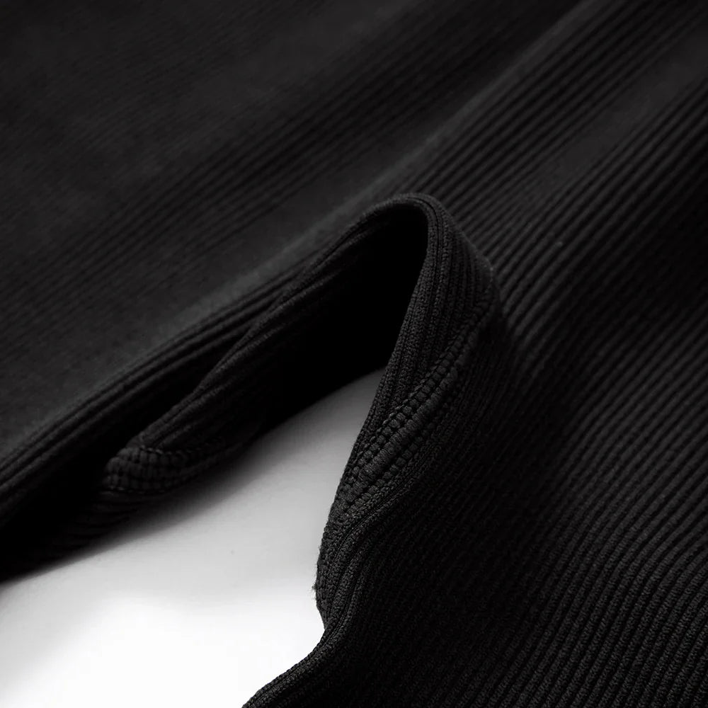 Solid Body-Shaping Sleeveless Skinny Jumpsuit Women Casual Square Collar One Piece Romper Sporty Bodysuit