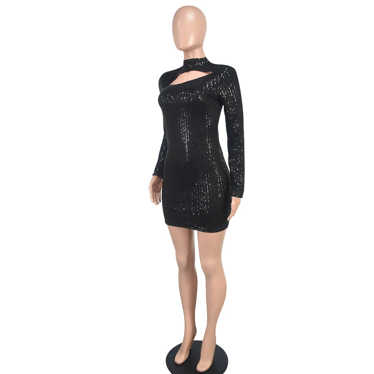 Bodycon Long Sleeve Short Dress For Party Women Slimming