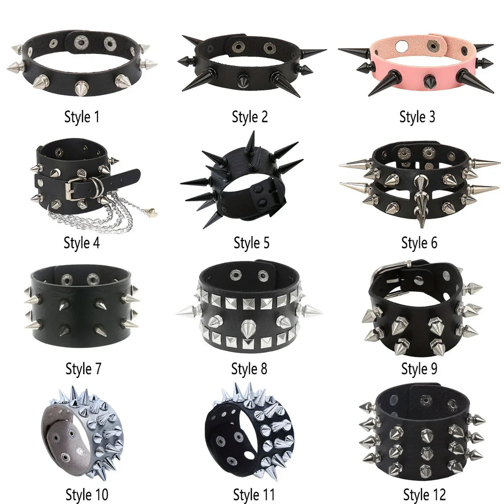 Gothic Punk Multi Chain Street Dance Bracelet for Halloween Cosplay and Party Gifts