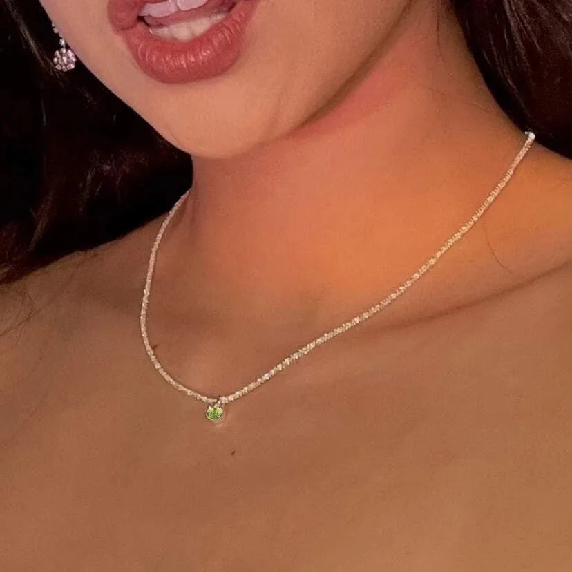 Silver Sparkling Necklace for Women Trendy Clavicle Choker Jewelry Perfect for Weddings and Parties