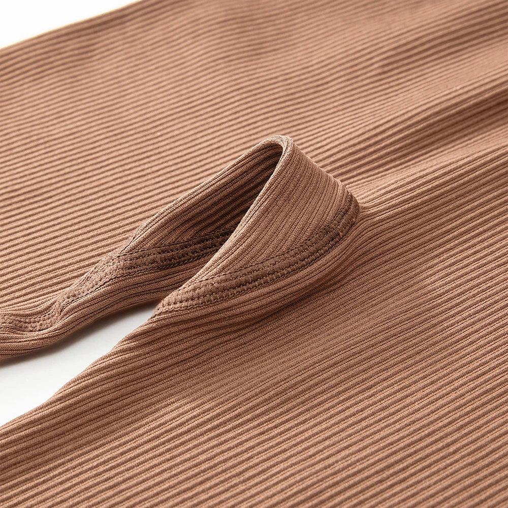 Bodycon Slim Fit Zipper Jumpsuit for Women Casual Brown Fitness Romper Streetwear Playsuit Overall