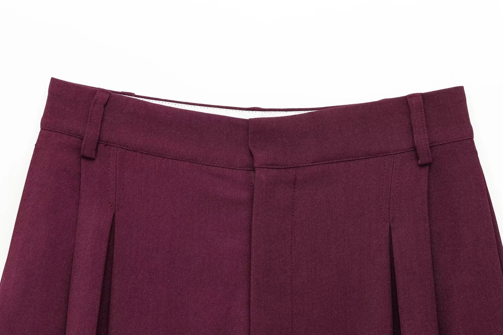 Women's Oversized Suit Jacket and High Waist Wide-Leg Trousers Set with Double-Breasted Top for Spring Fashion