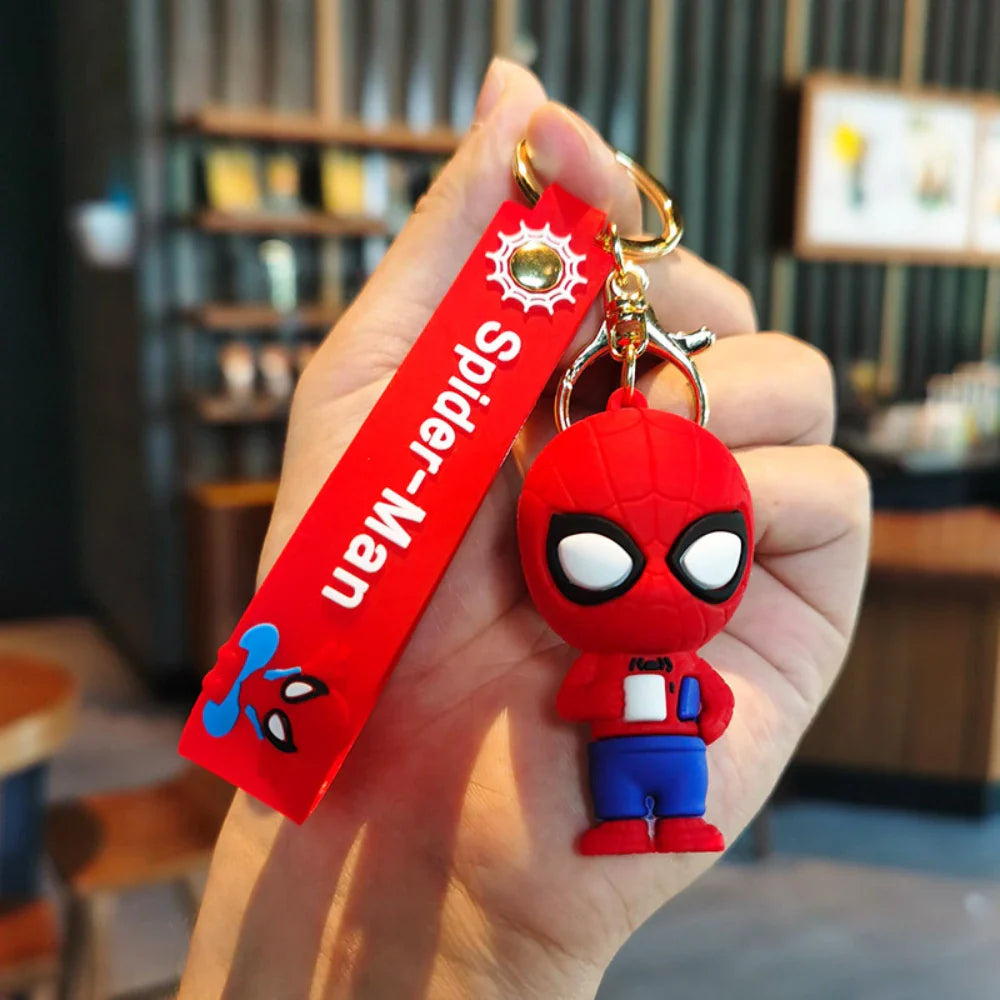 Spider-Man Keychain Cartoon Comics Pendant Jewelry Gift for Friends