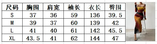 Boho Retro National Style Gauze Dress With Exotic Print