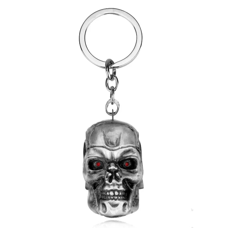 Vintage Skull Head Keychain Unisex Fashion Pendant Keyring Jewelry Car Accessory Gift