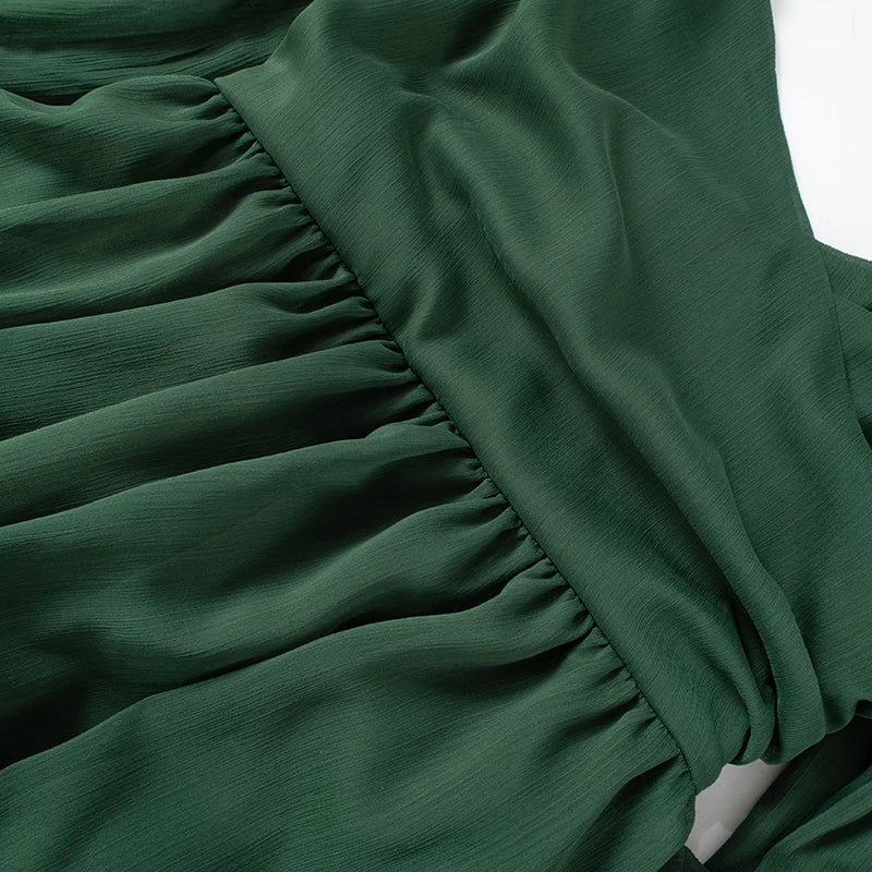 Off Shoulder V Neck Mini Dress For Women Long Sleeve Sheath