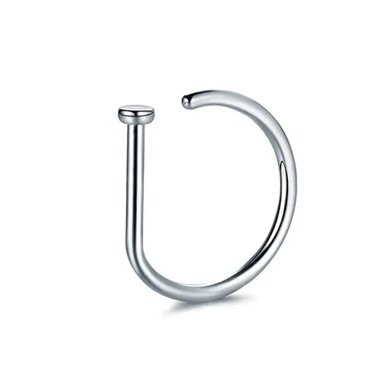 Non Piercing Nose Ring Clip for Women and Men Stainless Steel Punk Septum Earrings
