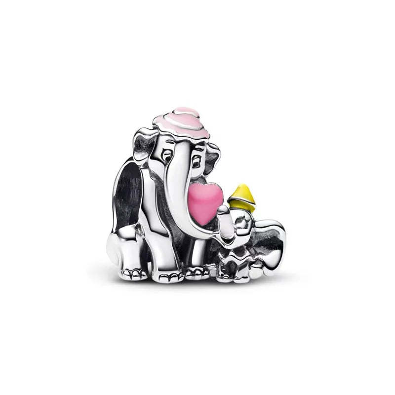 925 Sterling Silver Disney Pendant Beads for DIY Bracelets Perfect Women's Fashion Gift
