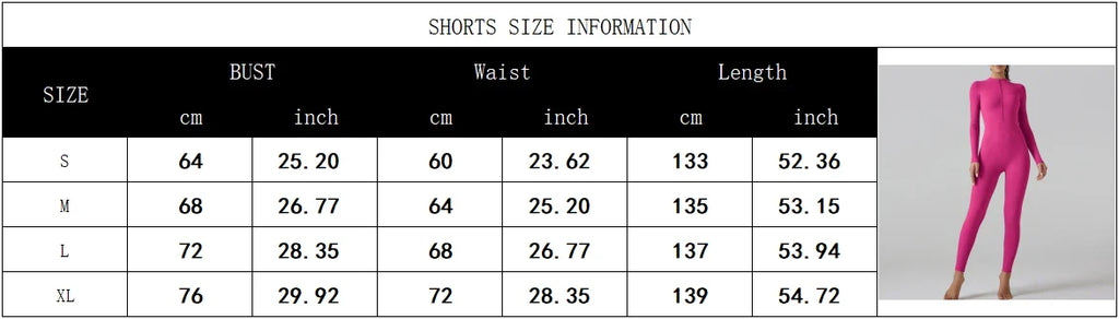 Women Nude Zipper Yoga Jumpsuit Long Sleeve One Piece Leotard High Intensity Workout Fitness Dance Gym Aerial Activewear
