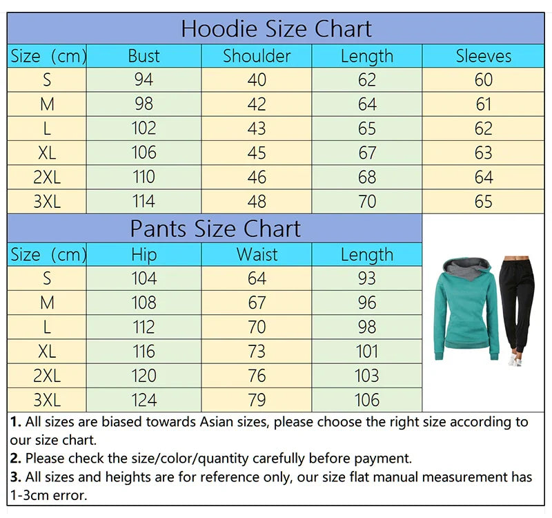 Casual Women's Tracksuit Set with Hoodies and Long Sleeves for Comfortable Outdoor Jogging and Daily Sports Activities