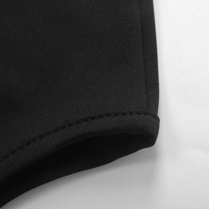 Women's Sleeveless Black Bodycon Jumpsuit Sexy Backless Slim Fit Casual Romper Streetwear Overall