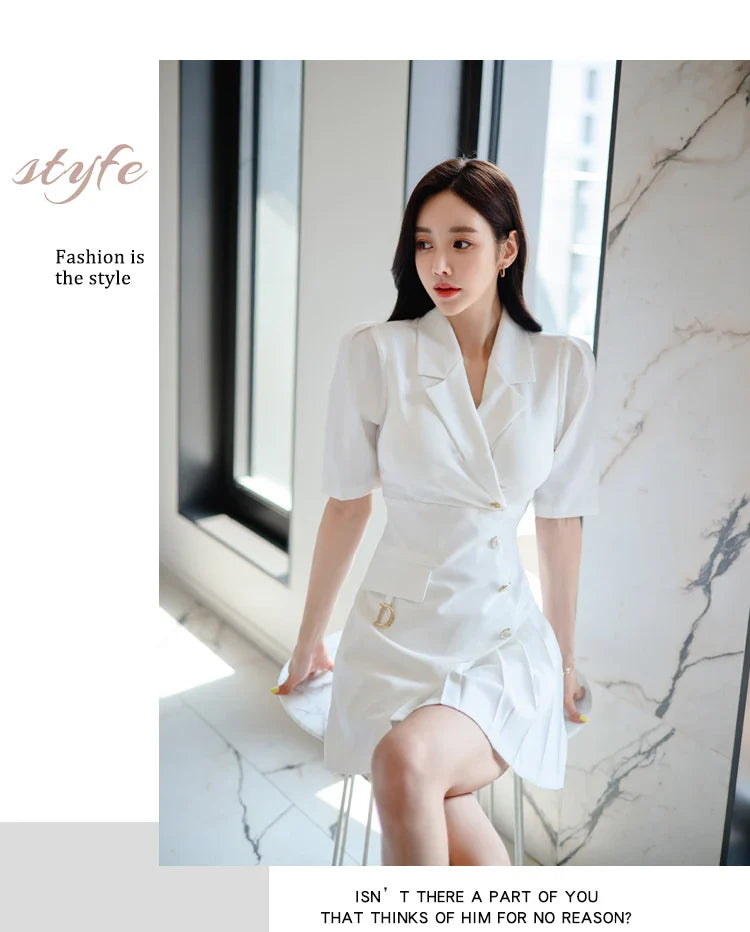 Women's Office Pencil Dress Short Sleeve Sheath Bodycon