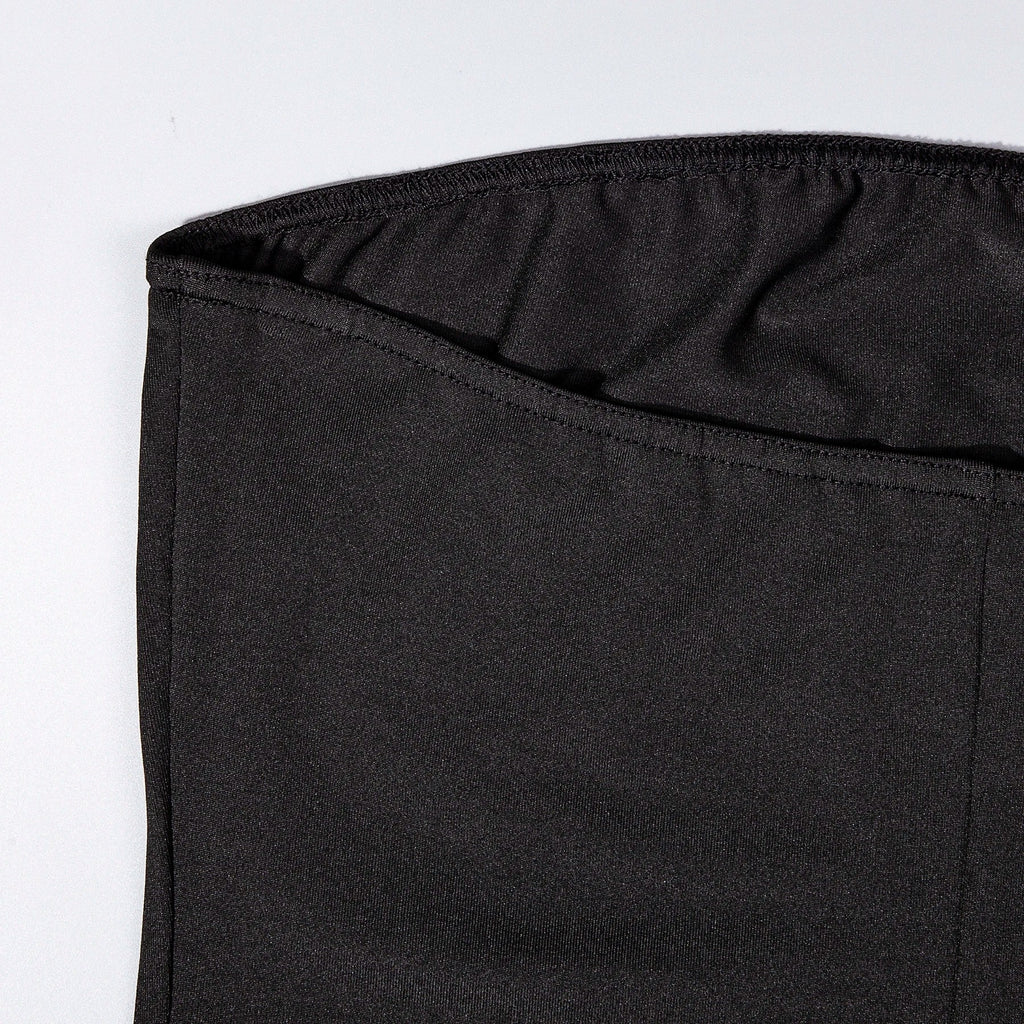 Women's Sexy Strapless Solid Color Tight Jumpsuit for Streetwear Family Gatherings Vacations and Leisure