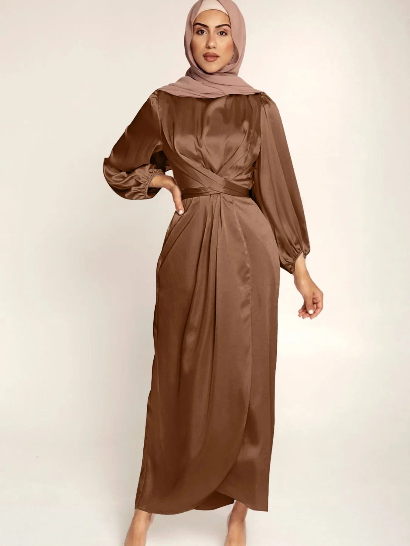 Soft Tunic Dress with Irregular Hem for Spring Women