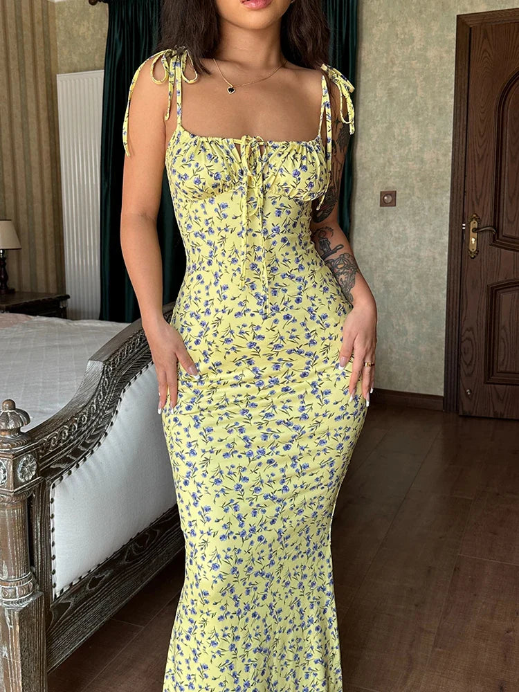 Elegant Women Evening Dress Bodycon Long Gown Summer