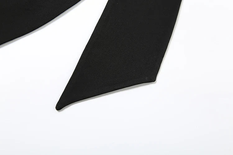 Backless Irregular Hollow Bandage Jumpsuit for Women Deep V-Neck Halter Skinny Stretch Sexy Hipster Streetwear