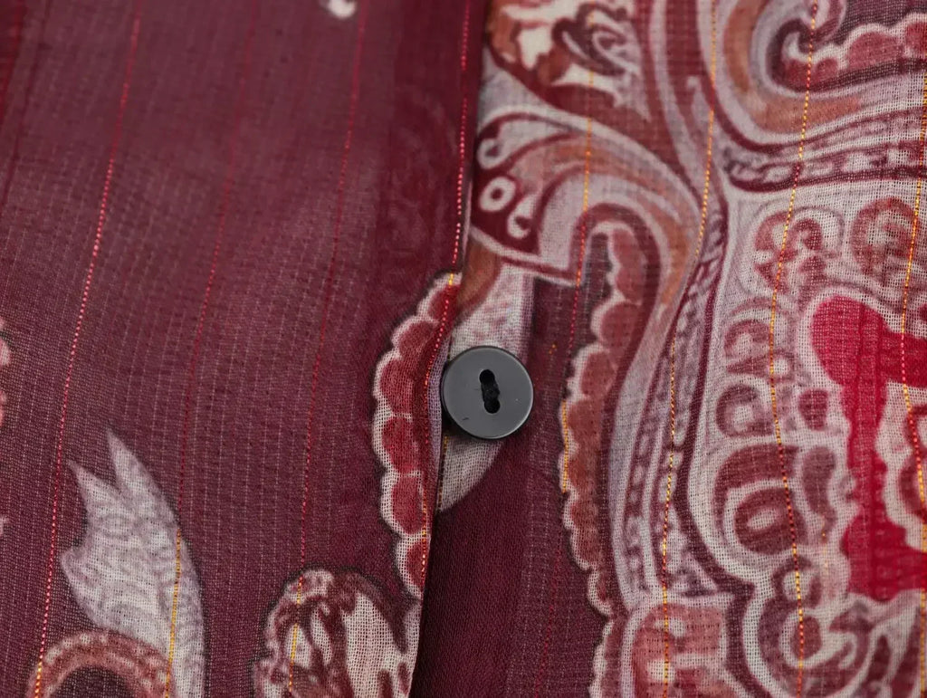 Printed Summer Long Sleeve Midi Dress for Women Chic