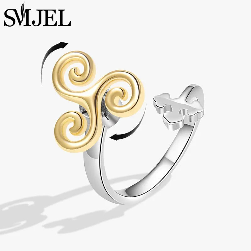 Sunflower Anxiety Ring Fidget Spinner with Butterfly and Hummingbird Charms for Stress Relief Gifts for Women