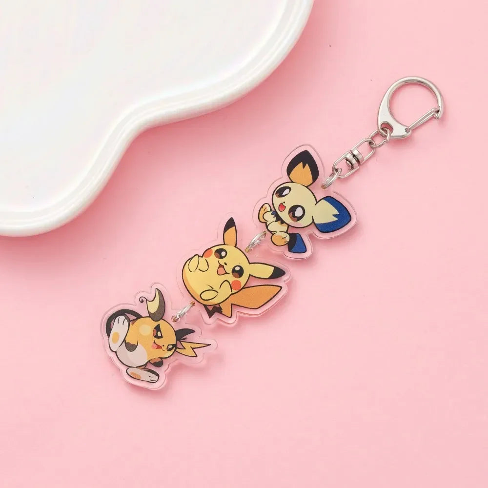 Cute Anime Acrylic Keychain Accessory Cartoon Car Bag Pendant Gift for Friends Fans