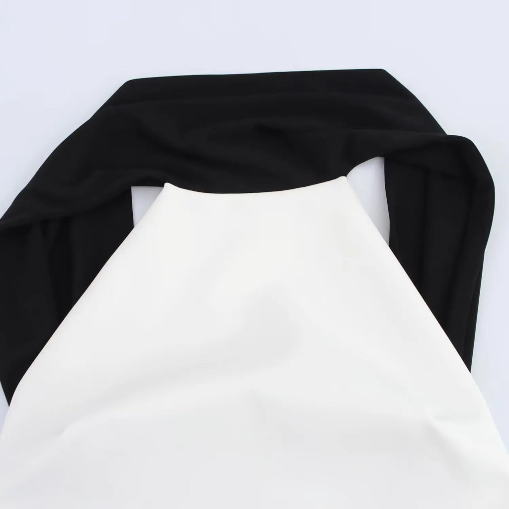 Backless Patchwork Sleeveless Dress With Round Neck