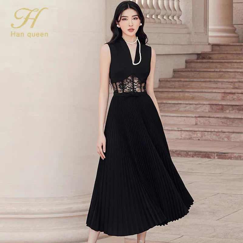 Lace Dress For Work Elegant Long Sheath Office Dress