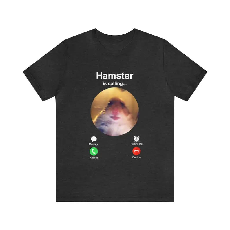 Funny Hamster Meme Shirt with Hamster Staring at Camera