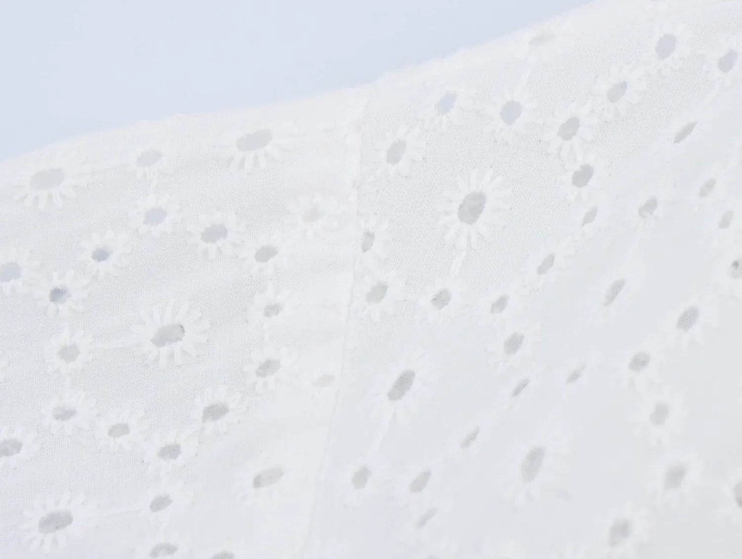 Womens Hollow Embroidery V Neck Lantern Sleeve Mini Dress