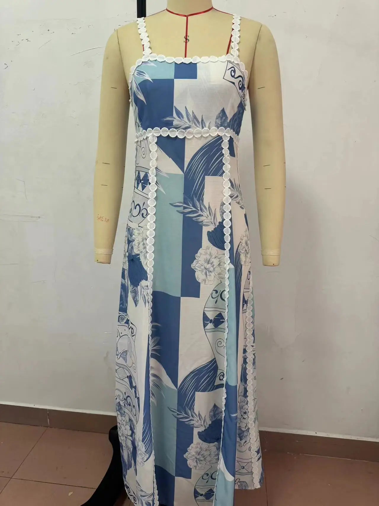 Women's Printed Camisole Dress Summer Casual Loose Fit