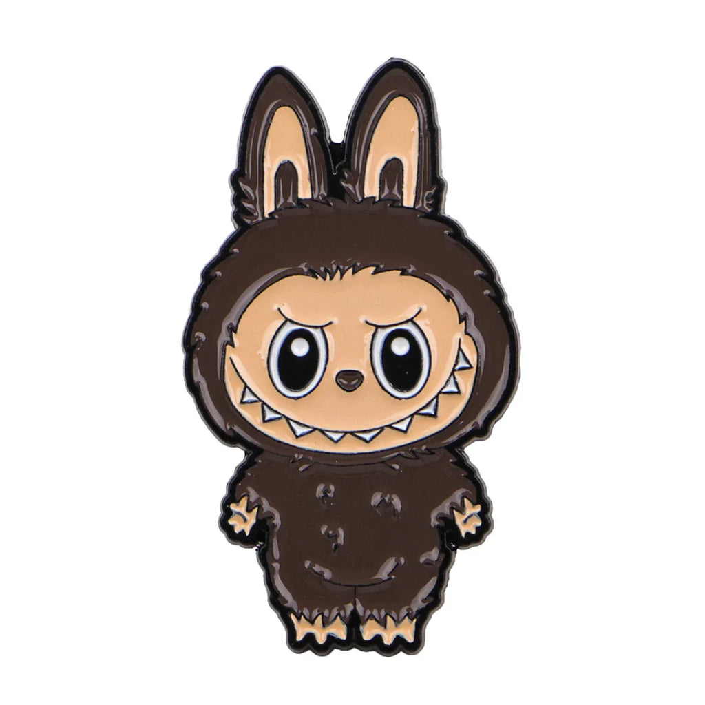 Cute Monster Enamel Pins for Cartoon Anime Lovers - Genie Pin Badge for Backpacks, Lapel Brooch, and Fashion Accessories