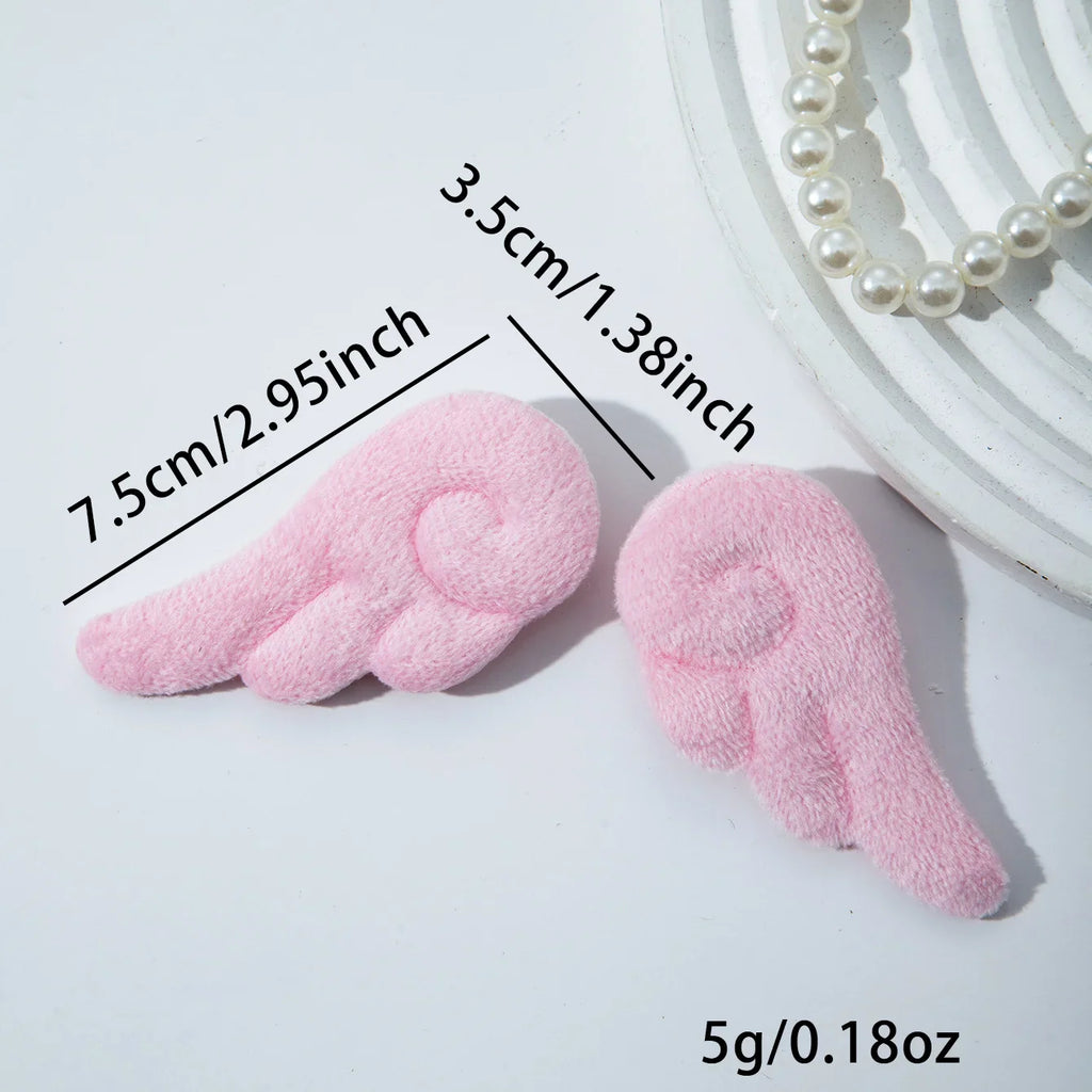 2Pcs Angel Wing Hair Clips Cute Plush Barrettes for Girls Party Wedding Birthday Accessories