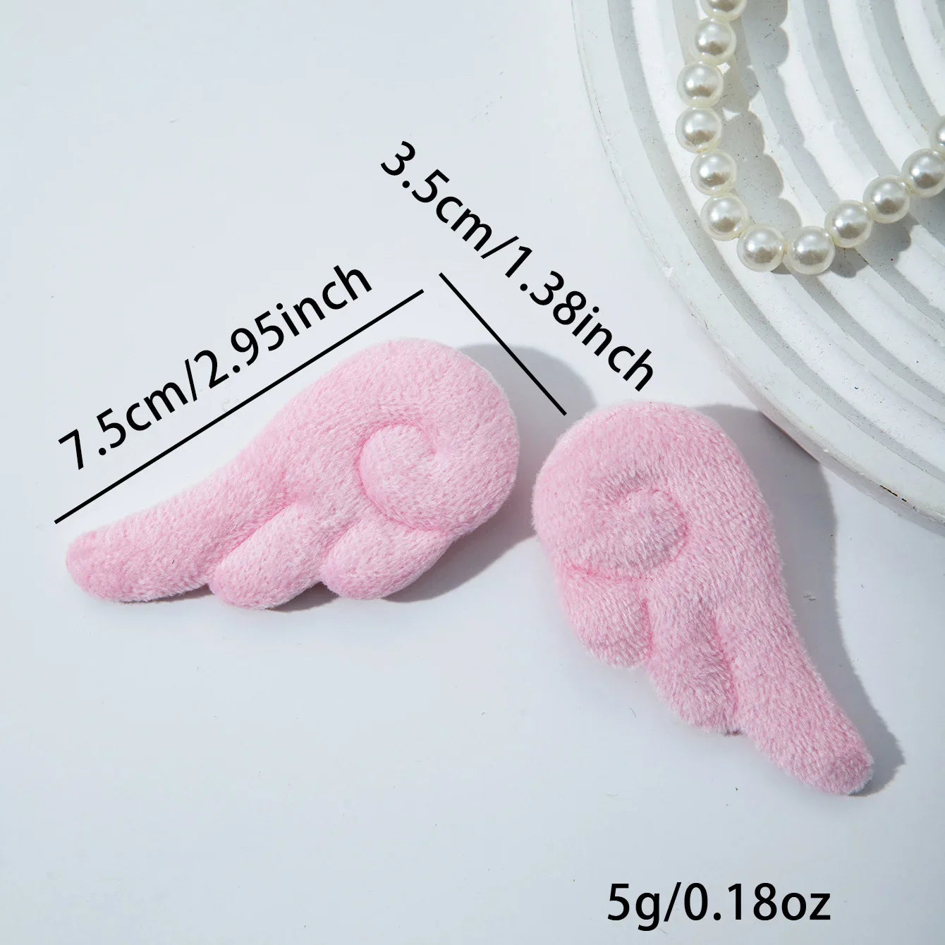 2Pcs Angel Wing Hair Clips Cute Plush Barrettes for Girls Party Wedding Birthday Accessories