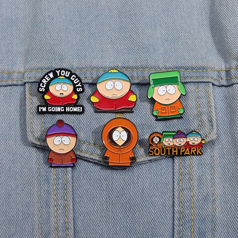 Custom Cartoon Character Enamel Pins Cute Metal Brooches Funny Jewelry Gift for Kids and Friends
